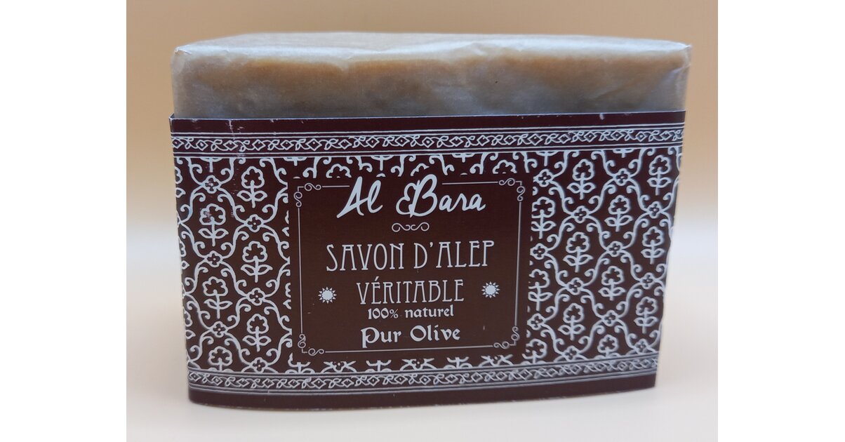 Savon D'Alep Authentique 99% Huile D'olive - Sans Huile De Palme - 190g - Naturel Pour Peau Sensible